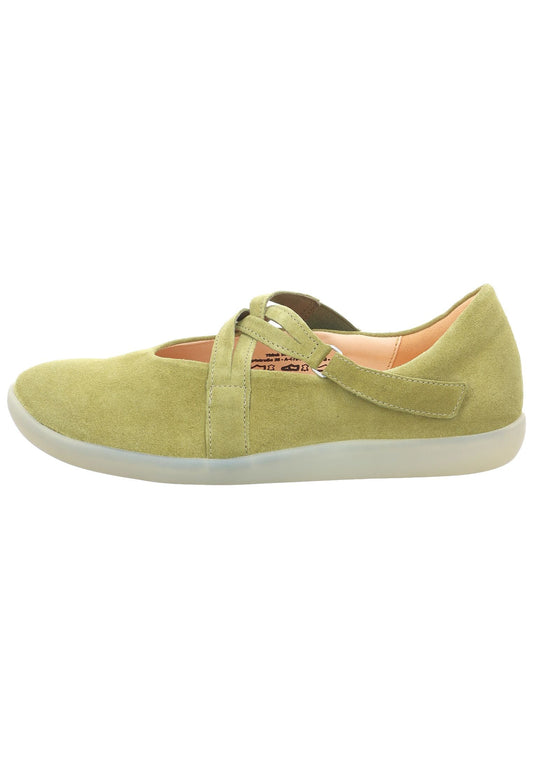 Think! Ballerinas Veloursleder Grün