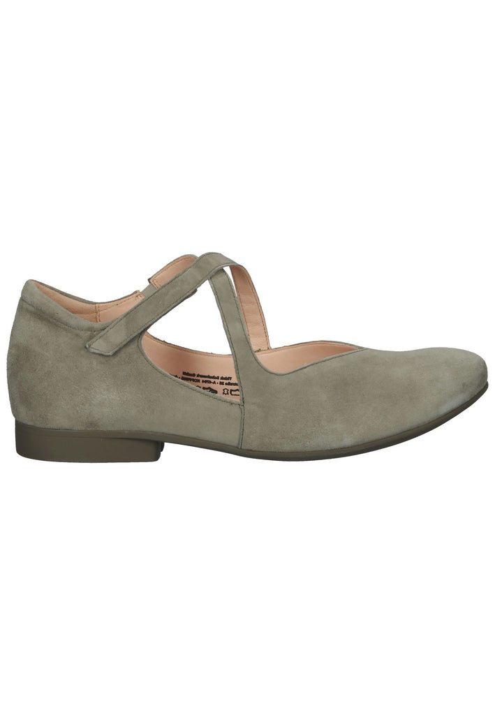 Think! Ballerinas Veloursleder Grün