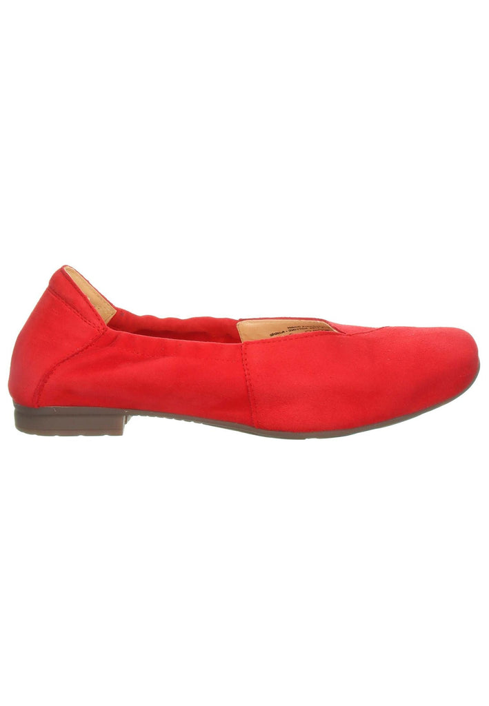 Think! Ballerinas Veloursleder Rot