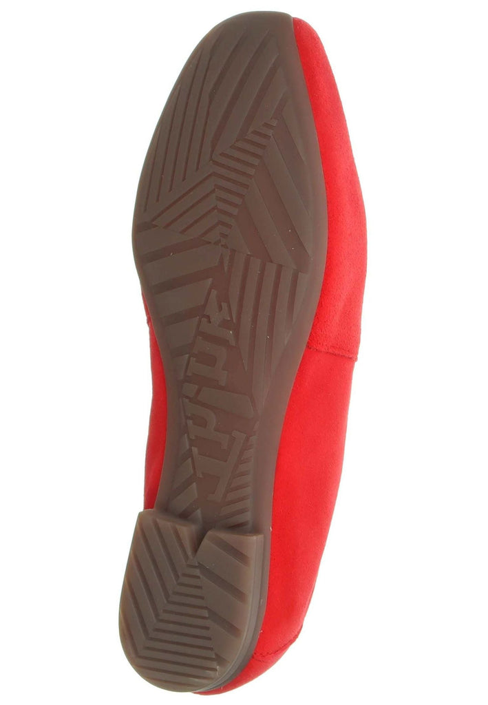 Think! Ballerinas Veloursleder Rot