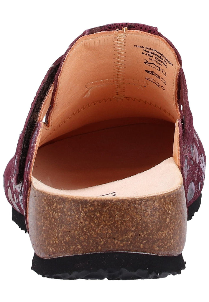 Think! Clogs Leder Chianti