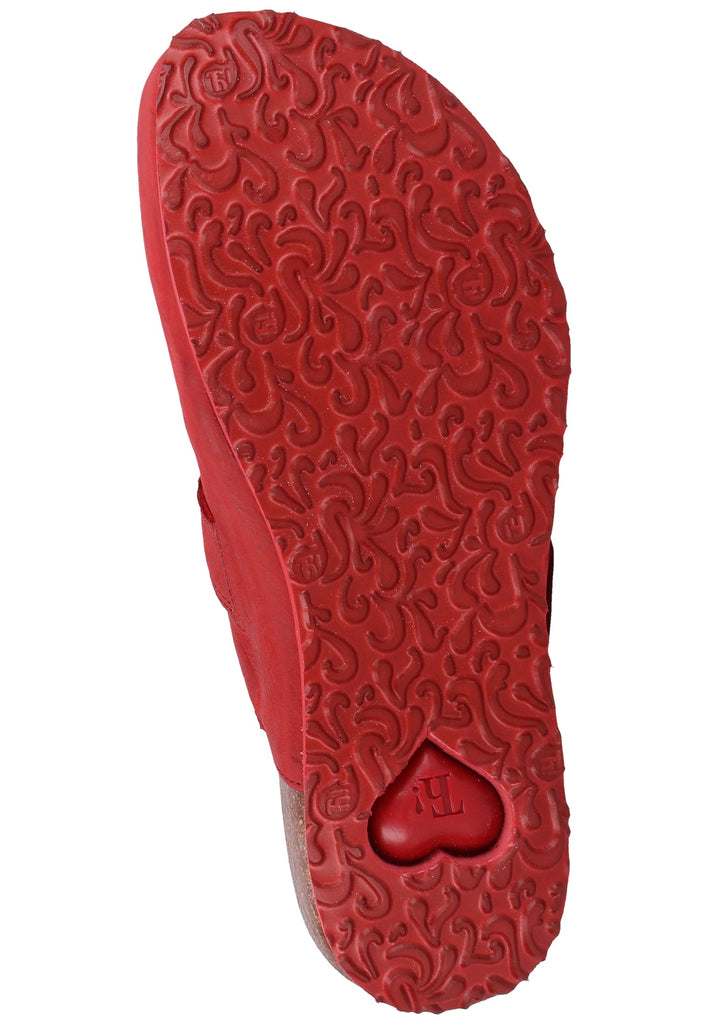 Think! Clogs Leder Rot