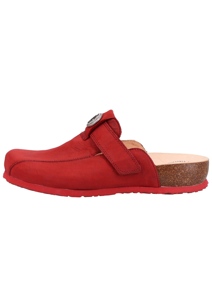 Think! Clogs Leder Rot