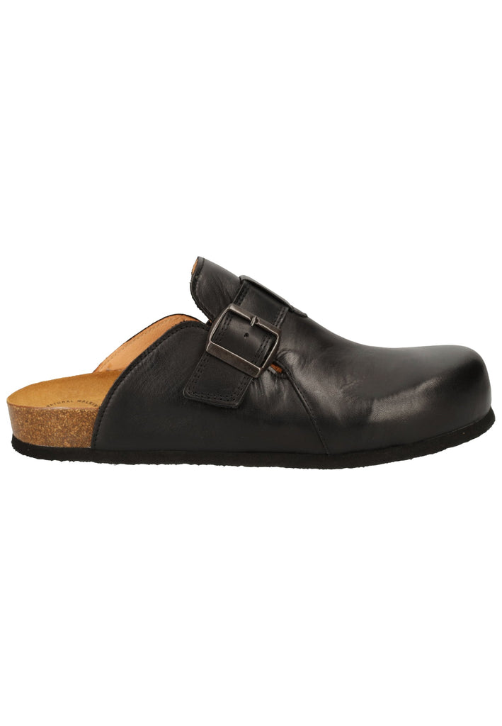 Think! Clogs Leder Schwarz