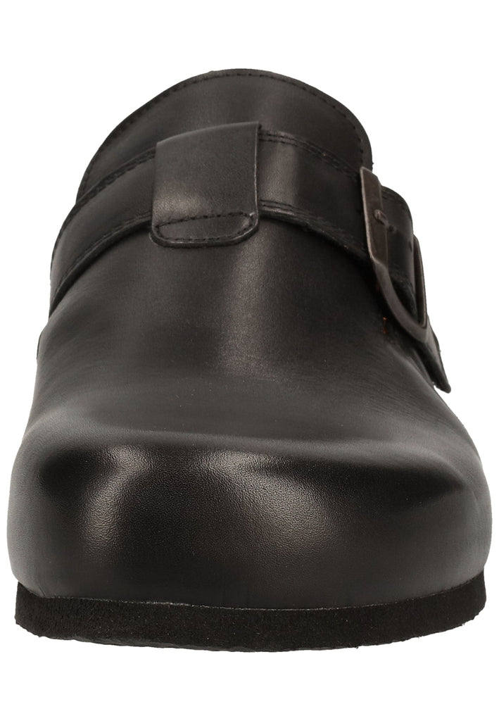 Think! Clogs Leder Schwarz