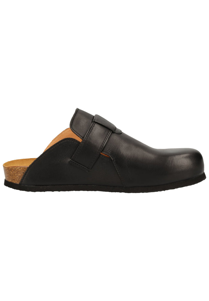 Think! Clogs Leder Schwarz