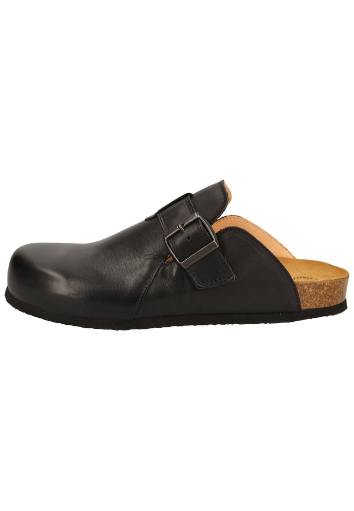 Think! Clogs Leder Schwarz