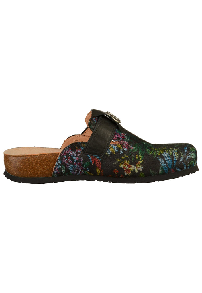 Think! Clogs Leder Schwarz