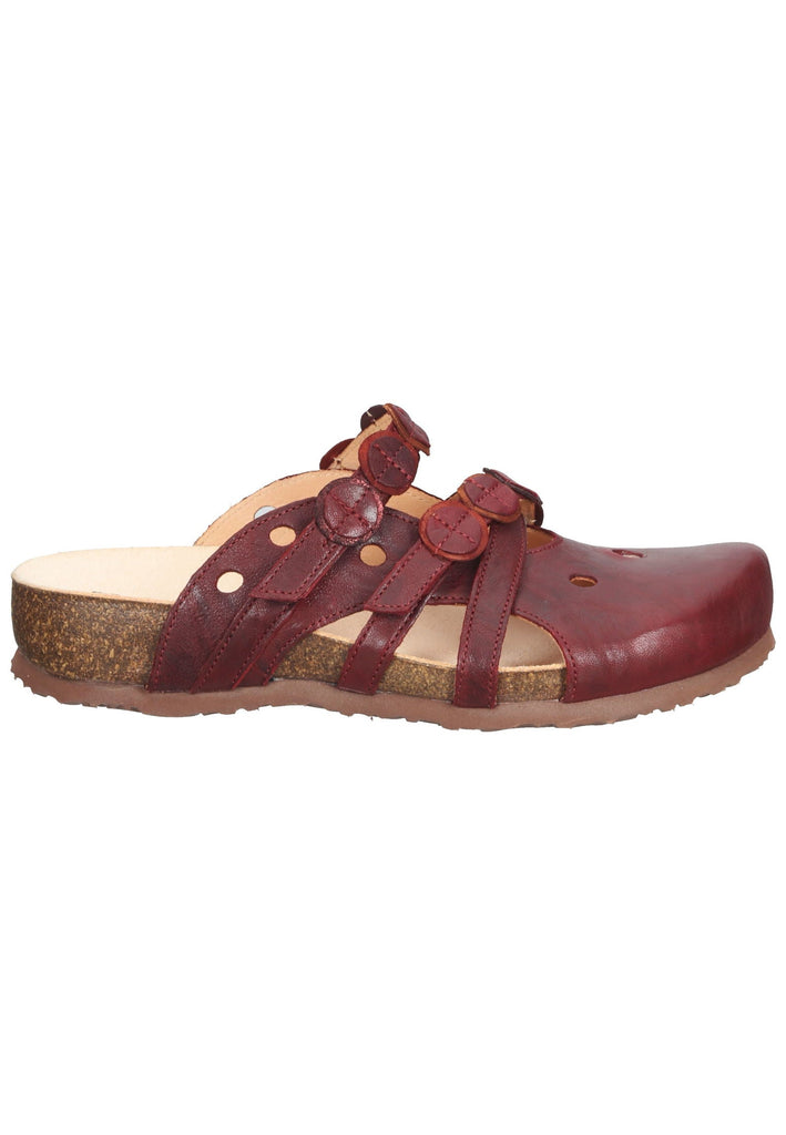 Think! Clogs Nappaleder Dunkelrot
