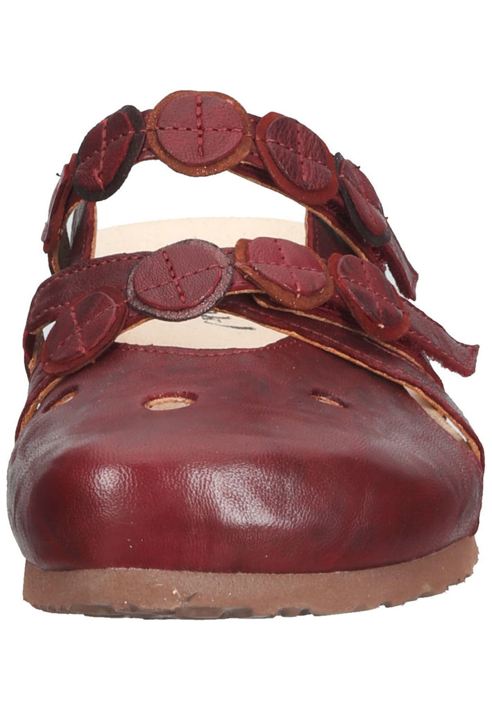 Think! Clogs Nappaleder Dunkelrot