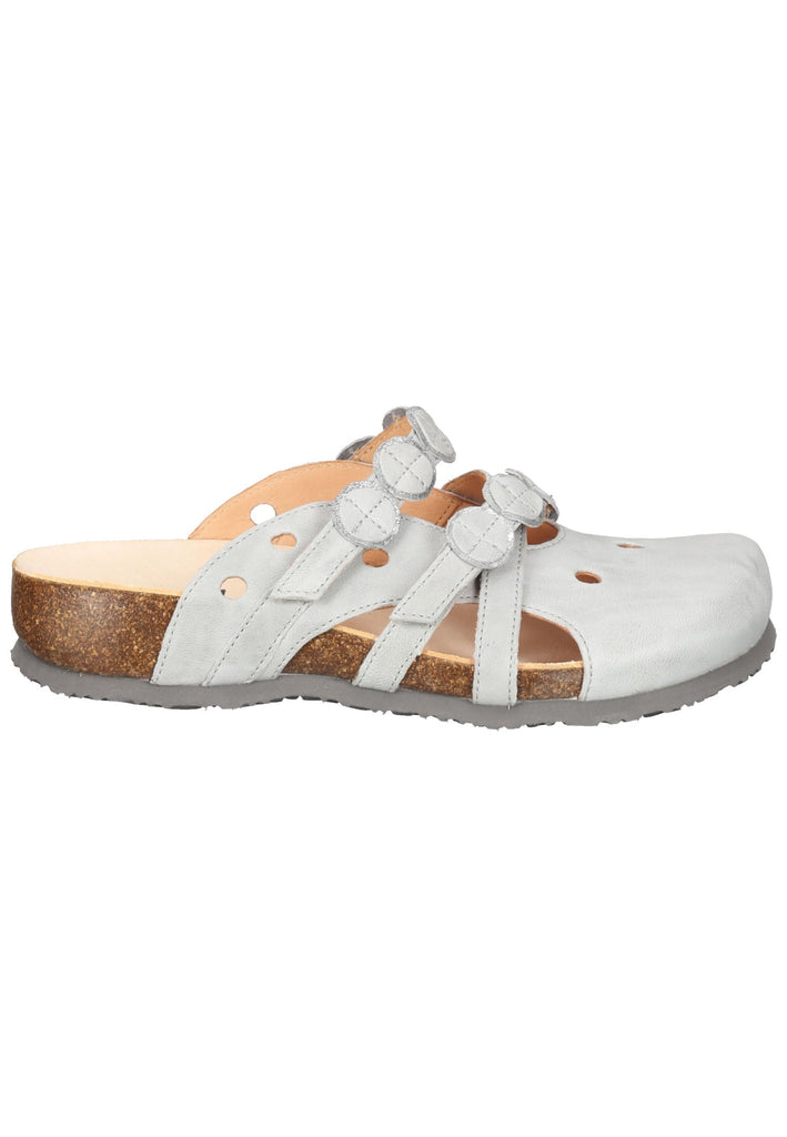 Think! Clogs Nappaleder Hellgrau
