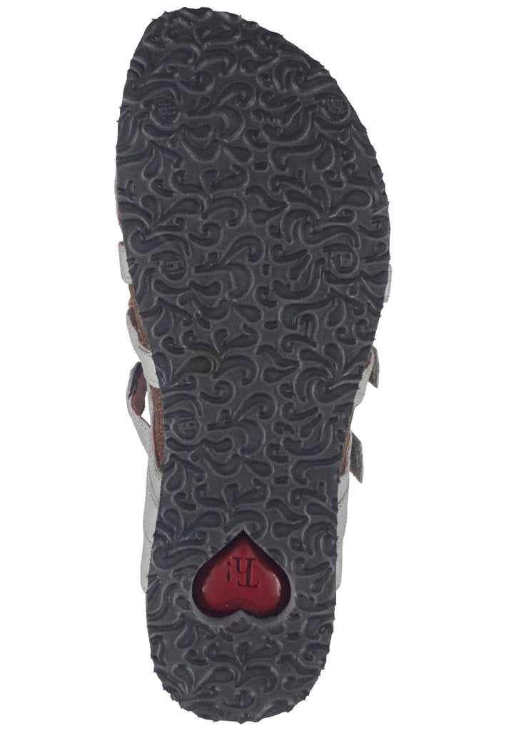 Think! Clogs Nappaleder Hellgrau