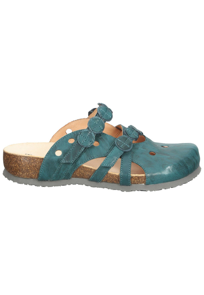 Think! Clogs Nappaleder Petrol