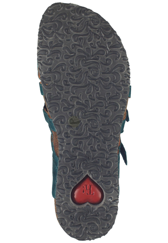 Think! Clogs Nappaleder Petrol