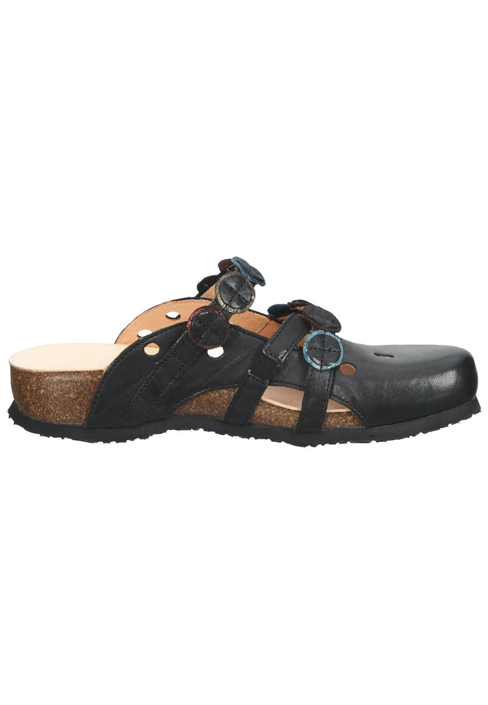 Think! Clogs Nappaleder Schwarz