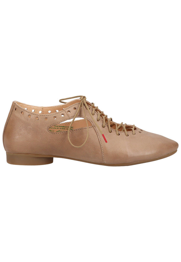 Think! Halbschuhe Glattleder Beige