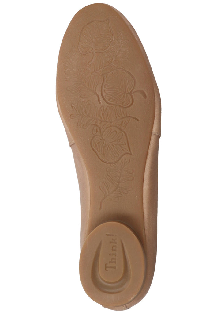 Think! Halbschuhe Glattleder Beige