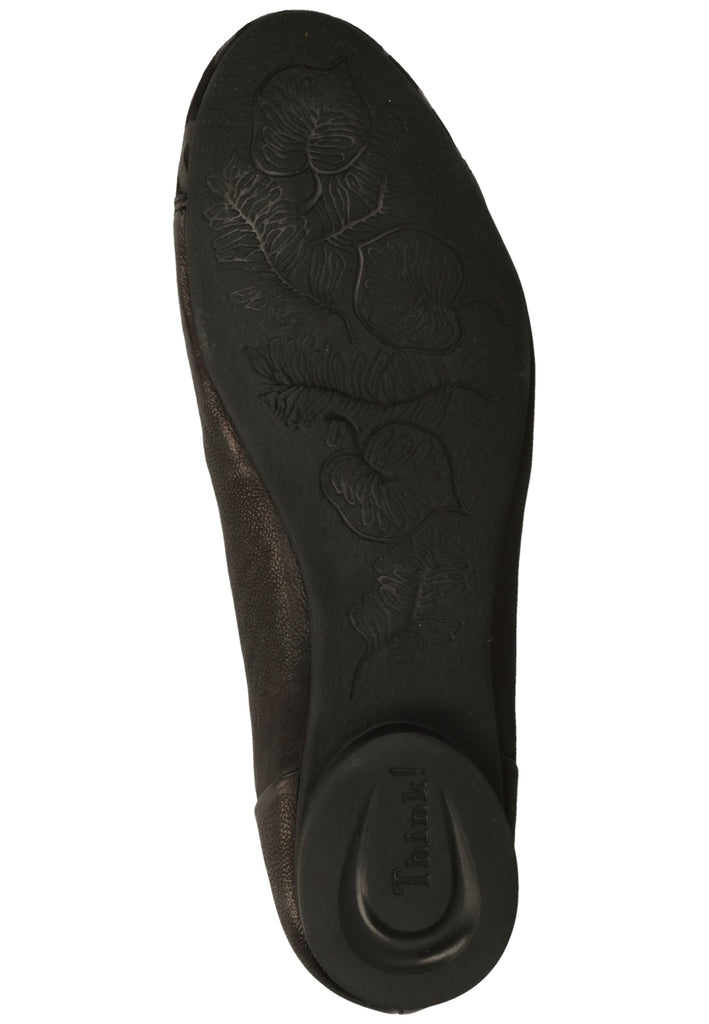 Think! Halbschuhe Glattleder Schwarz