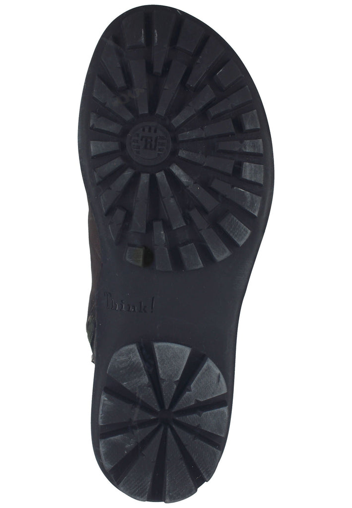 Think! Halbschuhe Glattleder Schwarz/Grau