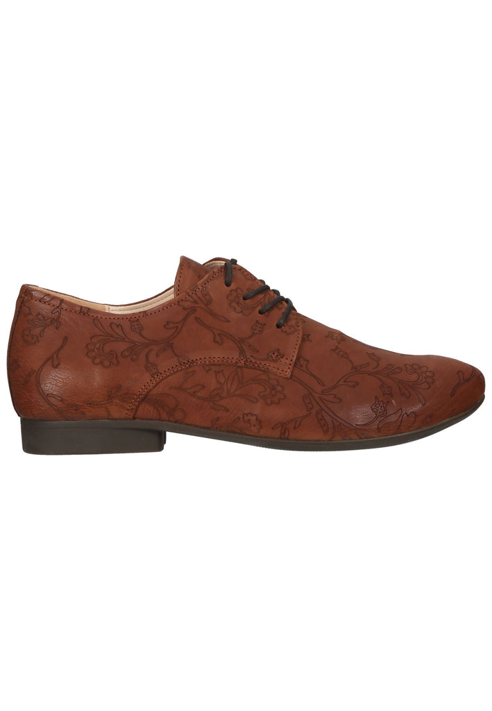 Think! Halbschuhe Leder Cognac