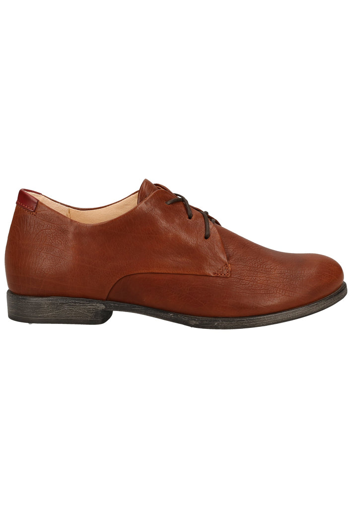 Think! Halbschuhe Leder Cognac