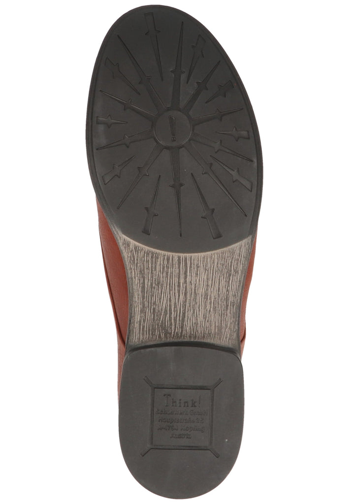 Think! Halbschuhe Leder Cognac