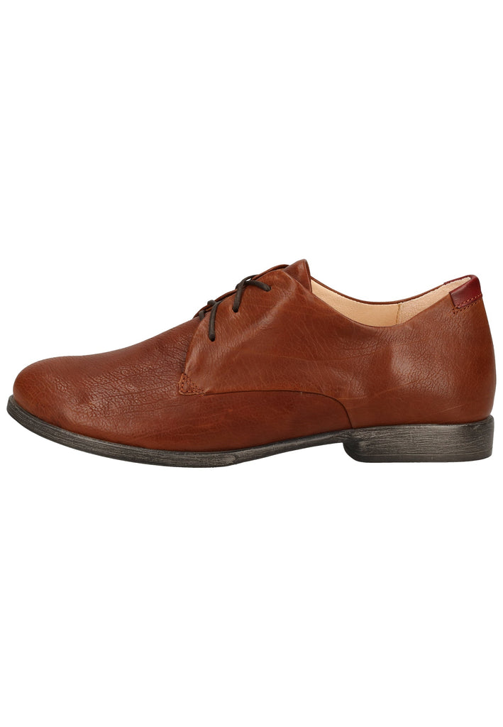 Think! Halbschuhe Leder Cognac