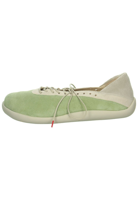 Think! Halbschuhe Leder Grün/Beige