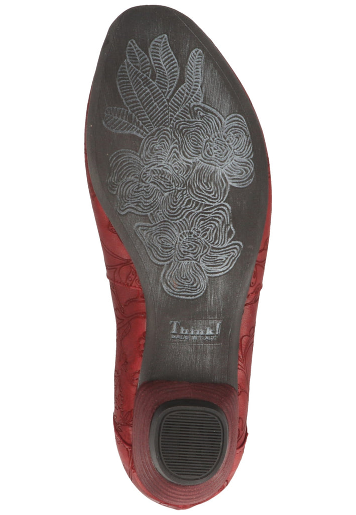 Think! Halbschuhe Leder Rot