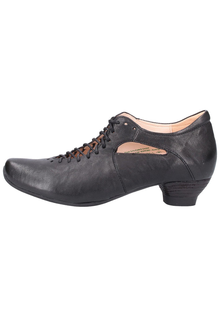 Think! Halbschuhe Leder Schwarz