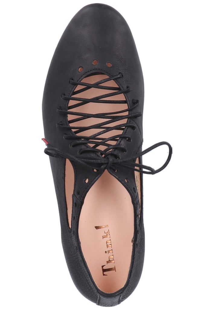 Think! Halbschuhe Leder Schwarz