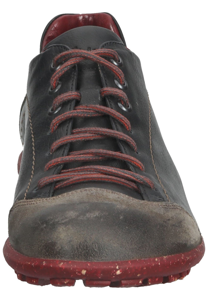 Think! Halbschuhe Leder Schwarz/Grau