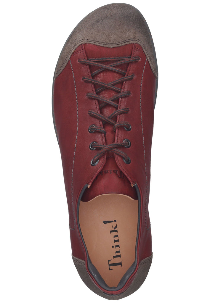 Think! Halbschuhe Leder Schwarz/Rot