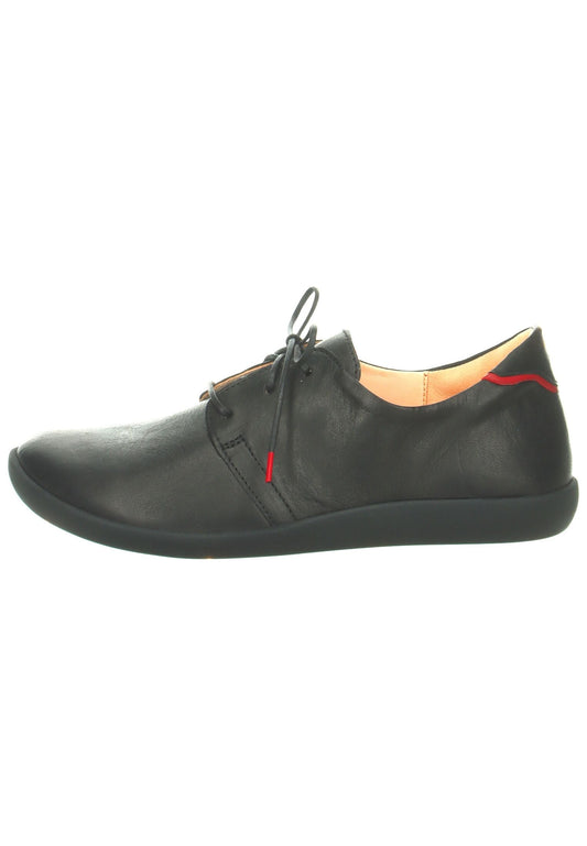 Think! Halbschuhe Leder Schwarz/Schwarz