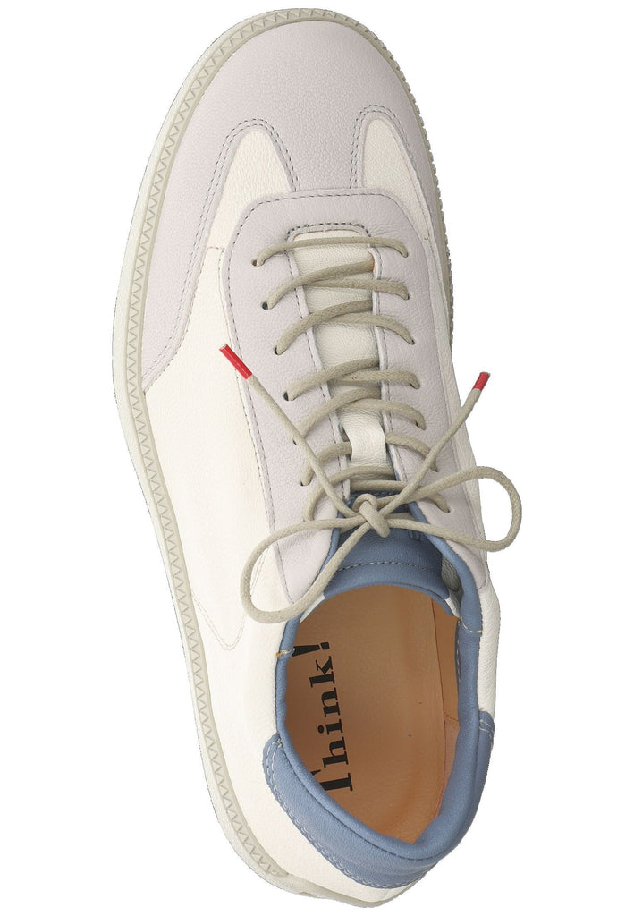 Think! Halbschuhe Leder/Textil Weiß Kombi
