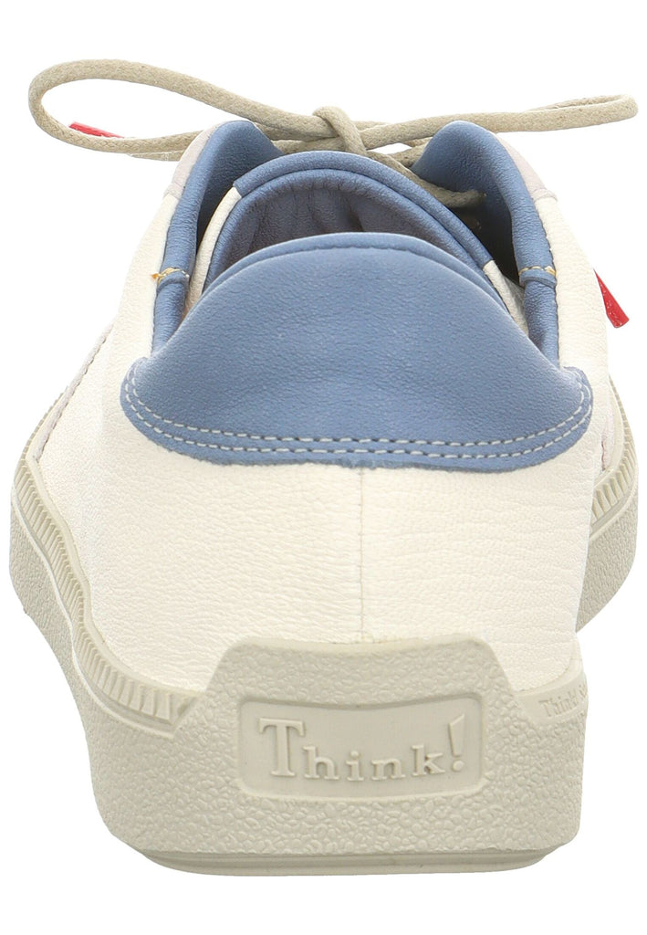 Think! Halbschuhe Leder/Textil Weiß Kombi
