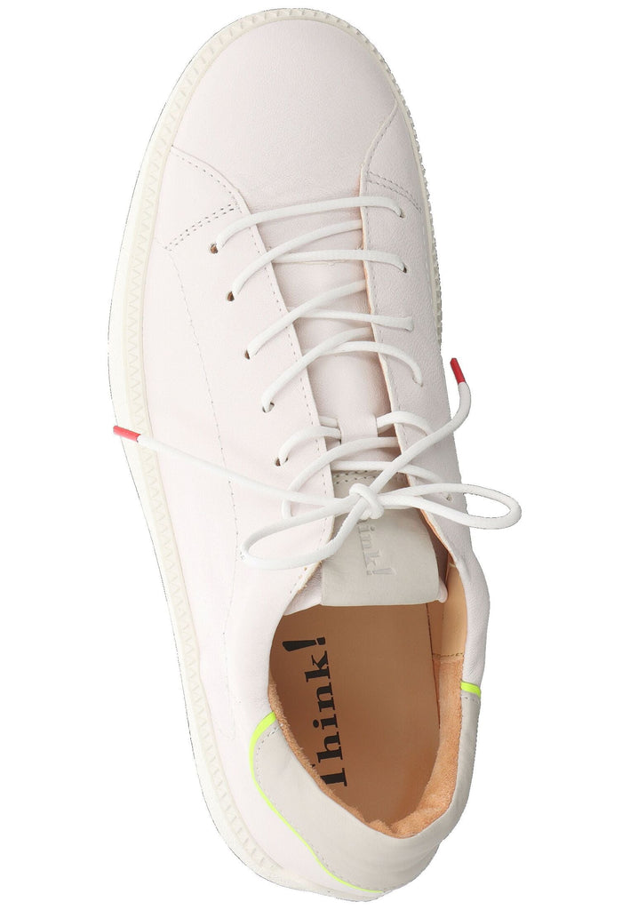 Think! Halbschuhe Leder/Textil Weiß/Weiß