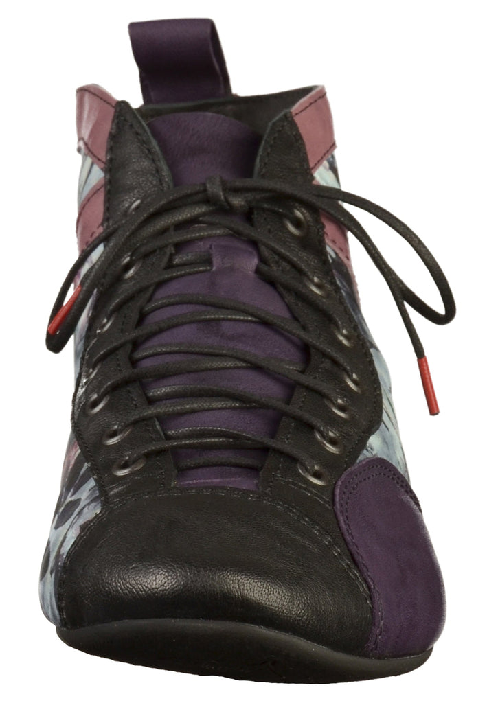 Think! Halbschuhe Leder Violett/Schwarz