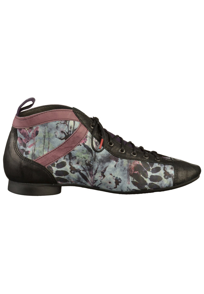 Think! Halbschuhe Leder Violett/Schwarz