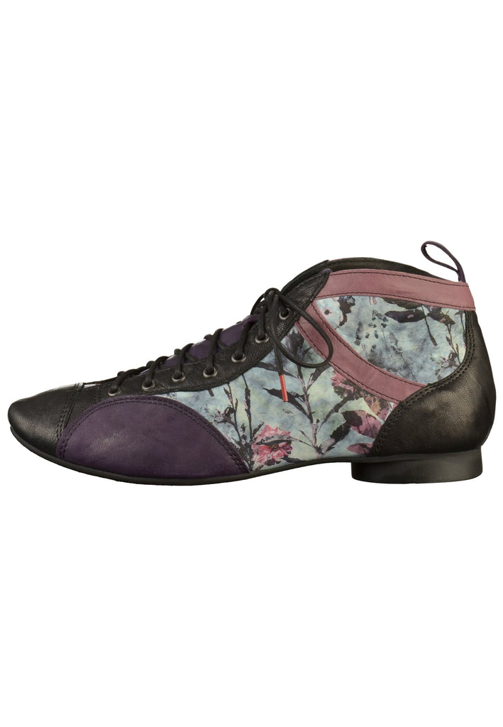 Think! Halbschuhe Leder Violett/Schwarz