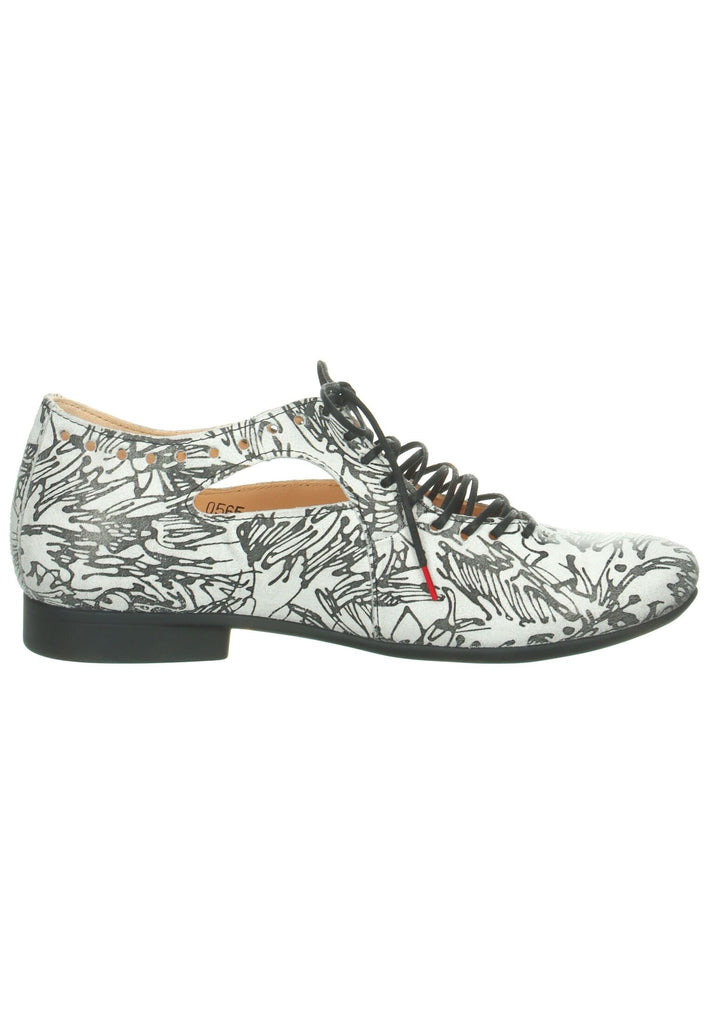 Think! Halbschuhe Leder Weiß Kombi