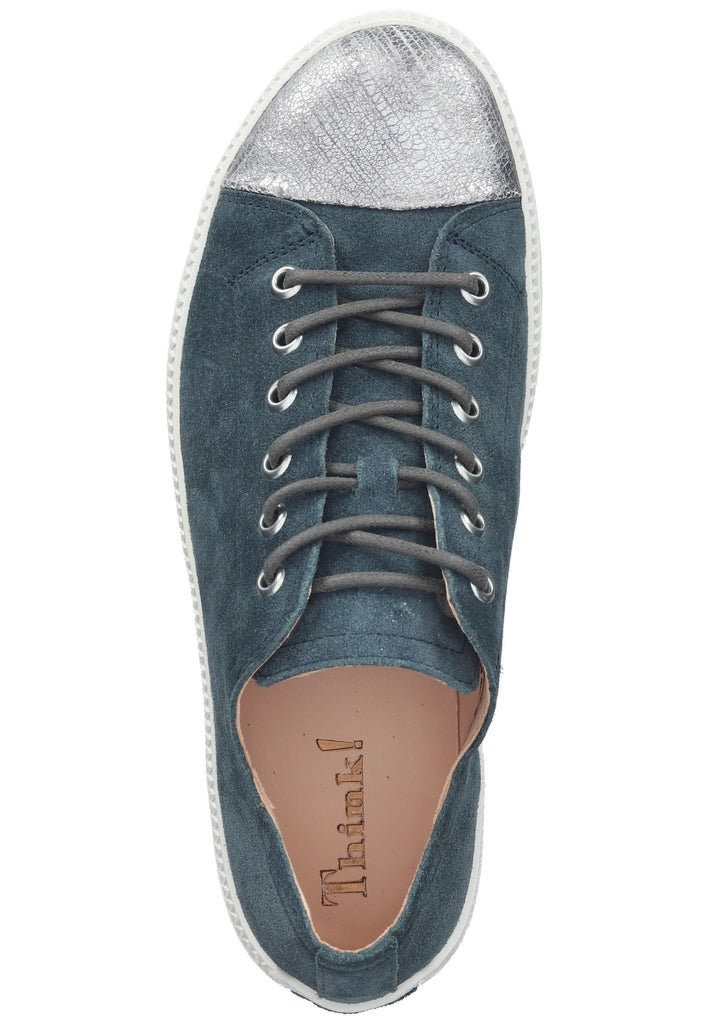 Think! Halbschuhe Veloursleder Blau