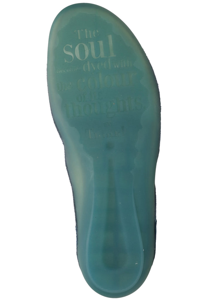 Think! Halbschuhe Veloursleder Denim