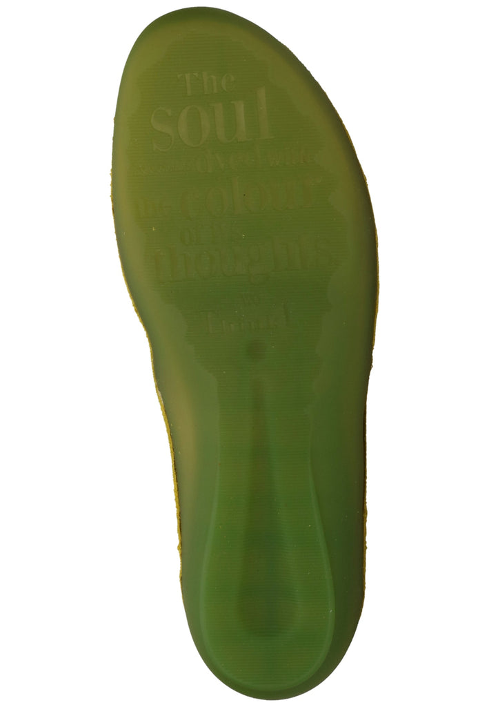 Think! Halbschuhe Veloursleder Gelb