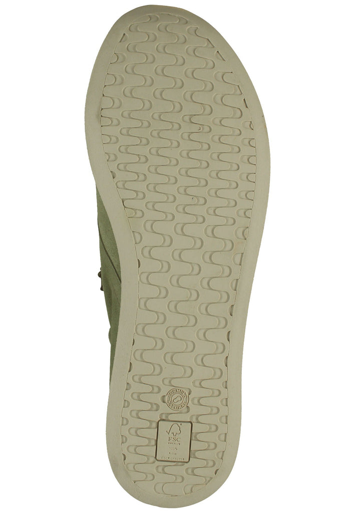 Think! Halbschuhe Veloursleder Grün