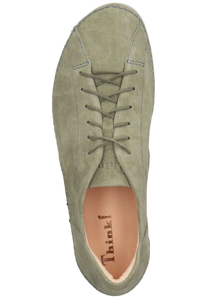 Think! Halbschuhe Veloursleder Hellgrün