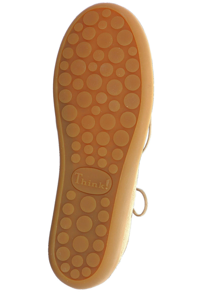 Think! Halbschuhe Veloursleder Mittelbraun