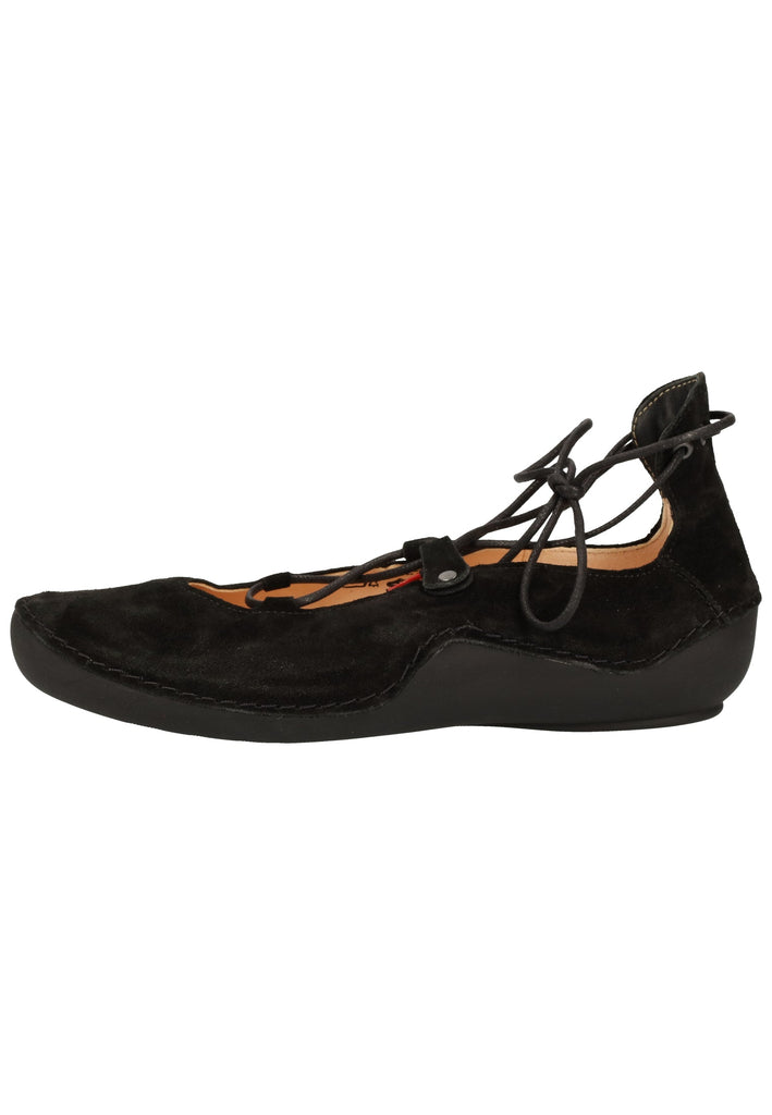 Think! Halbschuhe Veloursleder Schwarz