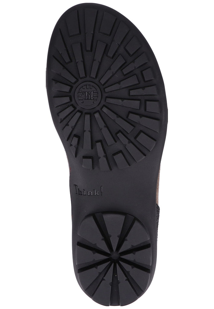 Think! Halbschuhe Veloursleder Schwarz