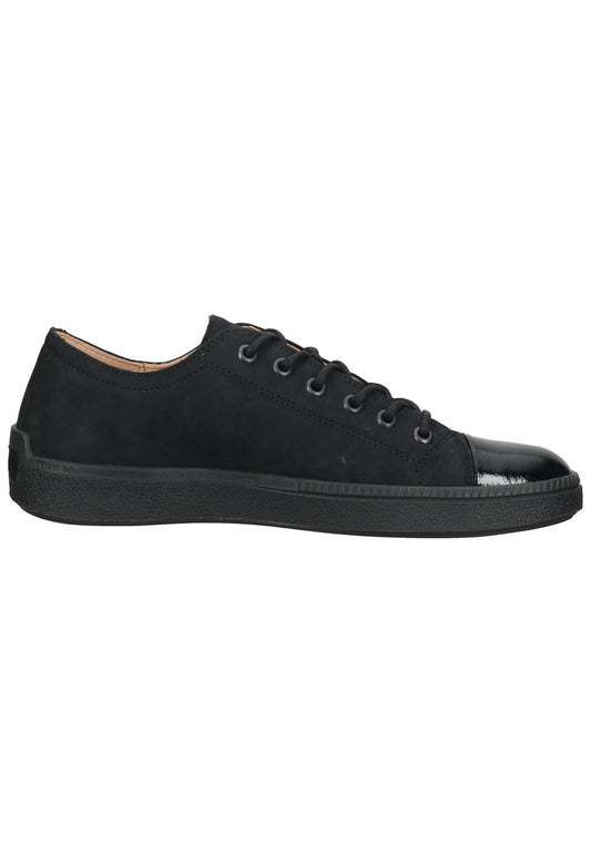 Think! Halbschuhe Veloursleder Schwarz Kombi